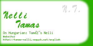 nelli tamas business card